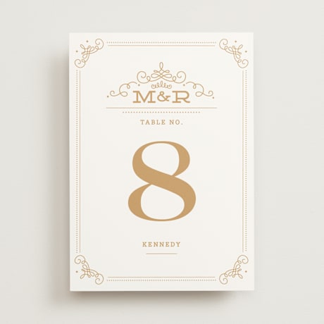 Table Numbers