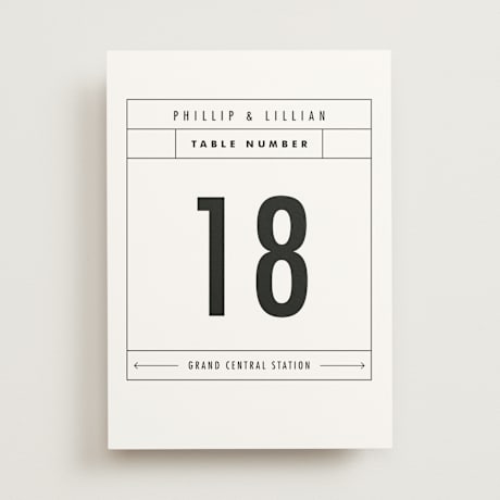 Table Numbers