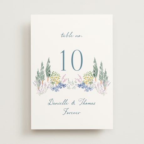 Table Numbers