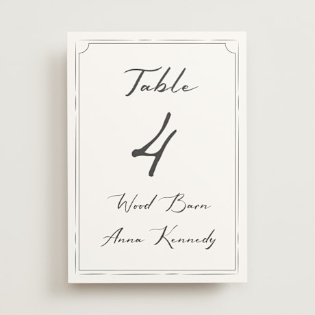 Table Numbers