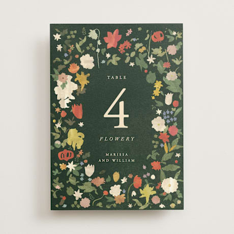 Table Numbers