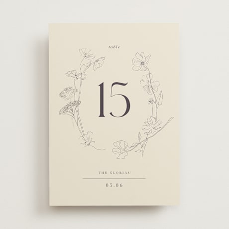 Table Numbers