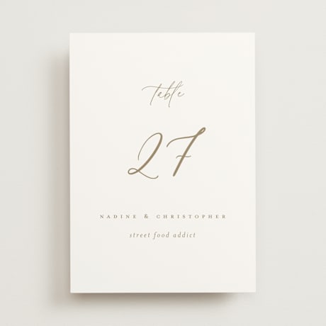 Table Numbers