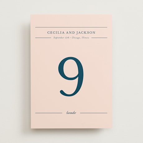 Table Numbers