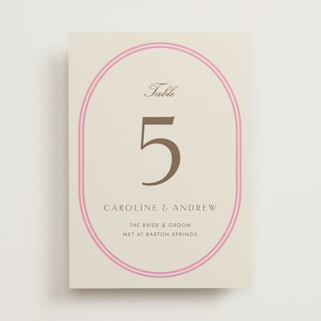 Table Numbers