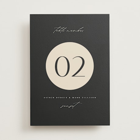 Table Numbers