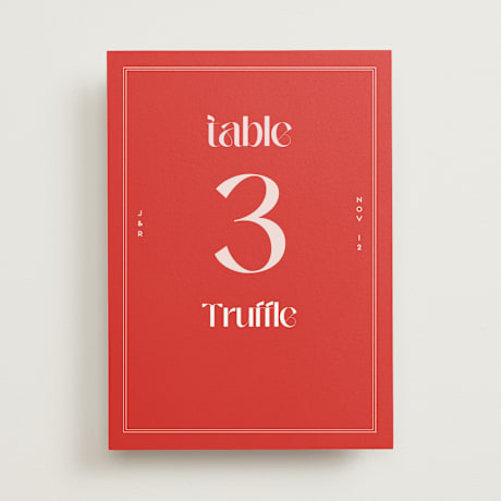 Table Numbers