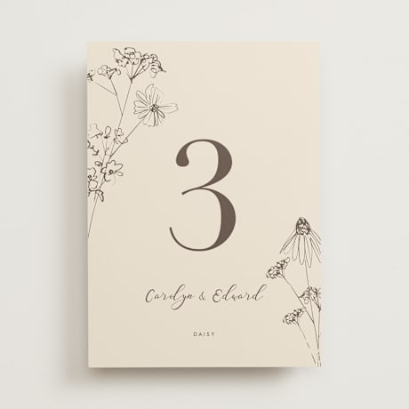 Table Numbers