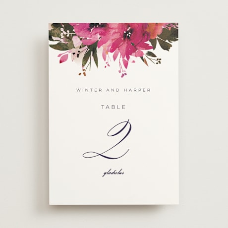 Table Numbers