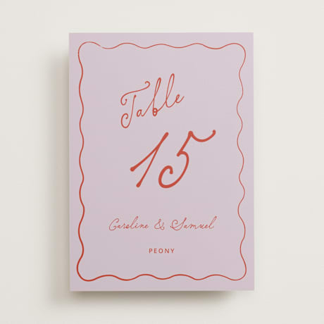 Table Numbers