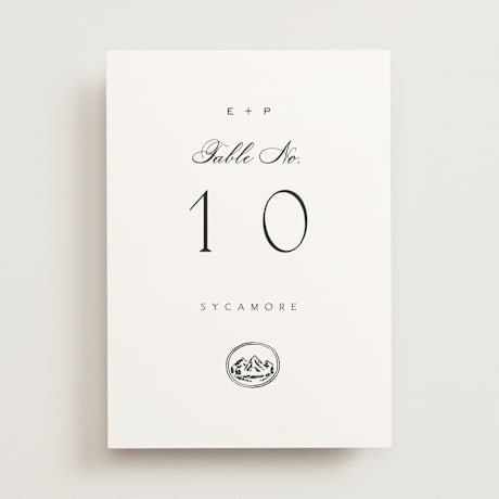 Table Numbers