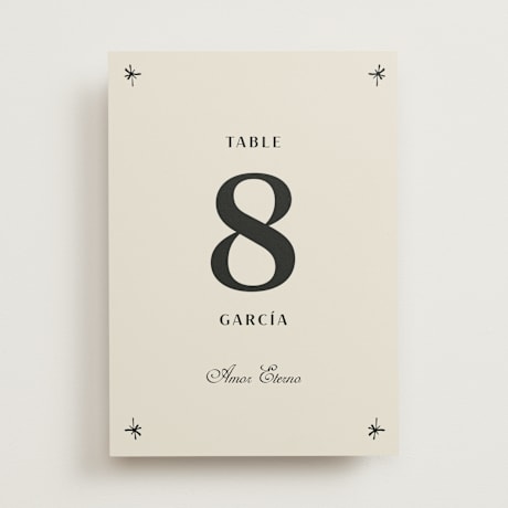 Table Numbers