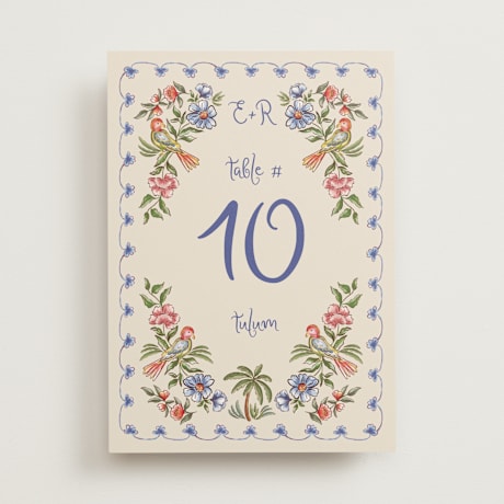 Table Numbers