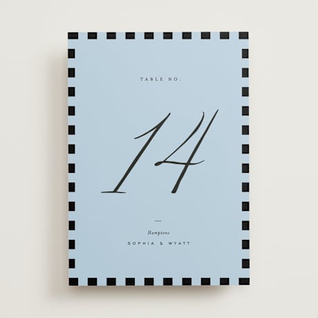 Table Numbers