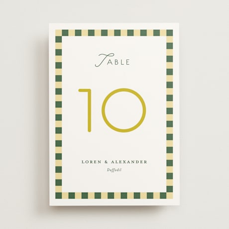 Table Numbers