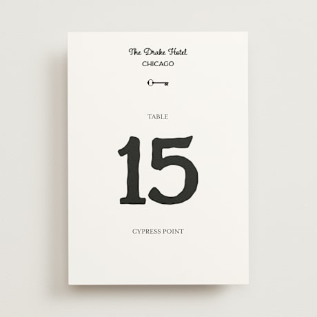 Table Numbers