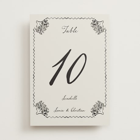 Table Numbers