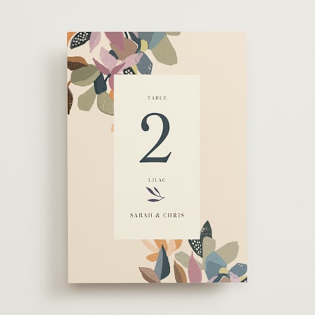 Table Numbers