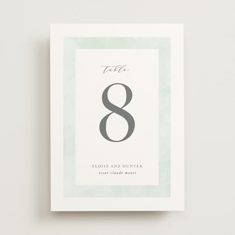 Table Numbers