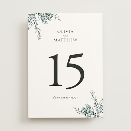 Table Numbers