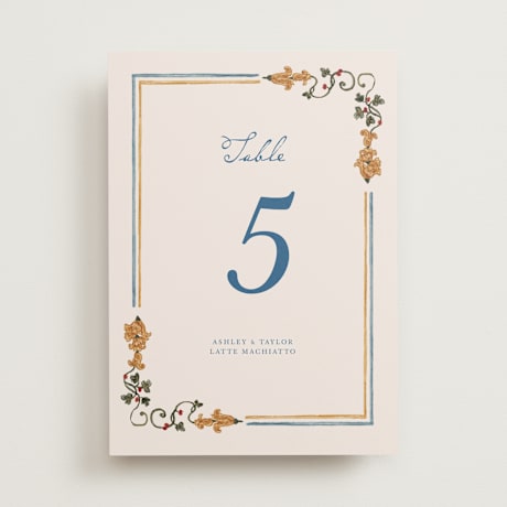 Table Numbers
