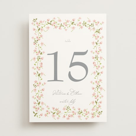 Table Numbers