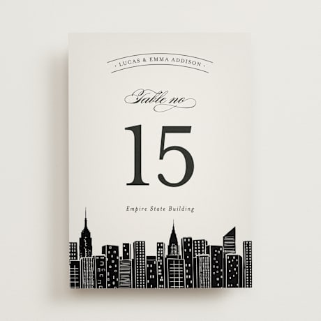 Table Numbers