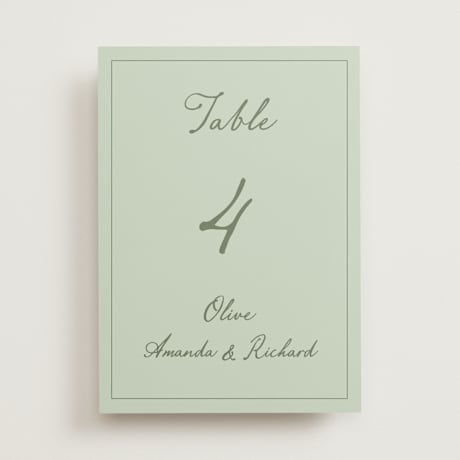 Table Numbers