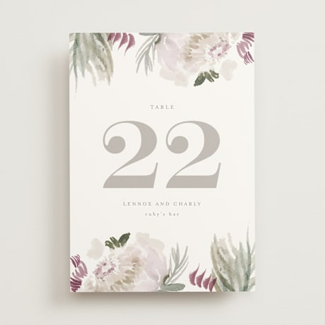 Table Numbers