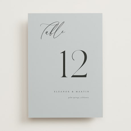 Table Numbers