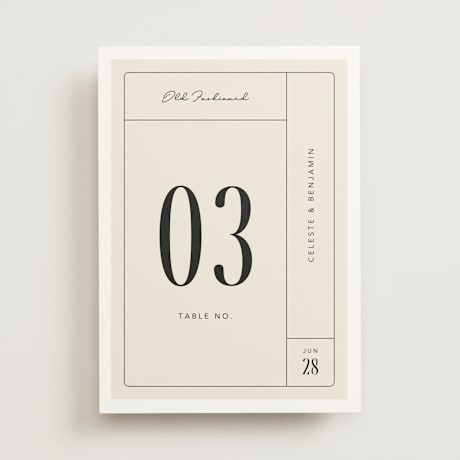 Table Numbers