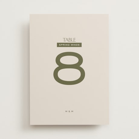 Table Numbers