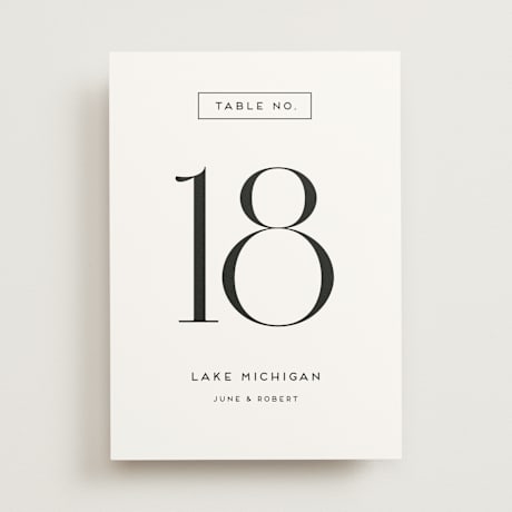 Table Numbers