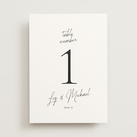 Table Numbers