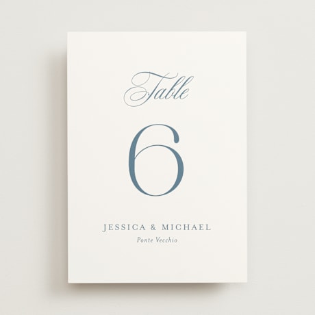 Table Numbers