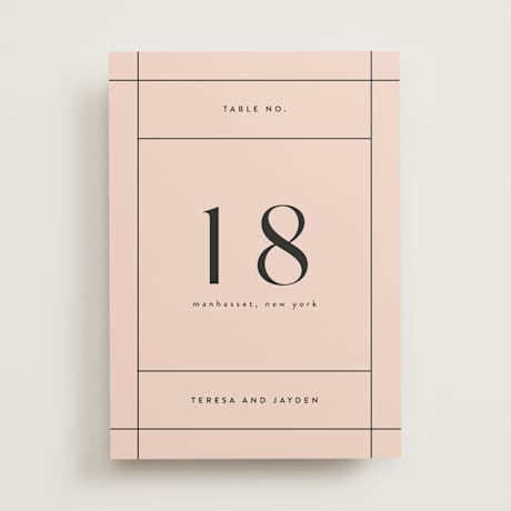 Table Numbers