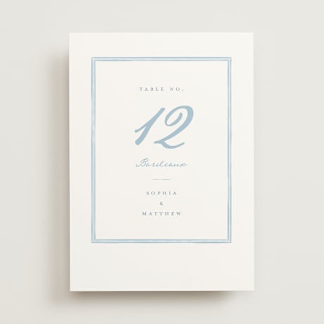 Table Numbers