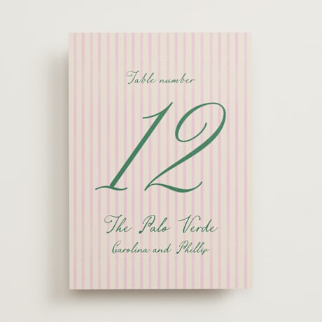 Table Numbers