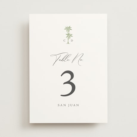 Table Numbers