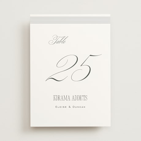 Table Numbers
