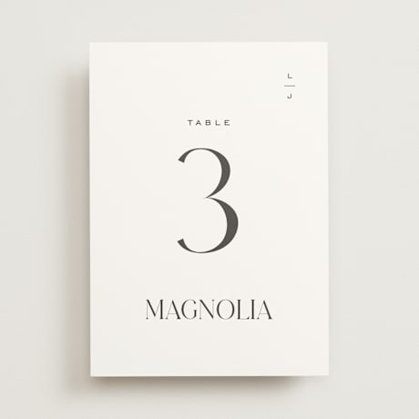 Table Numbers