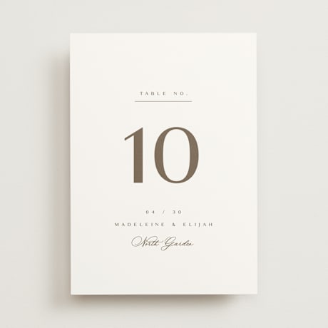 Table Numbers