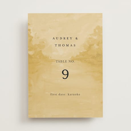 Table Numbers