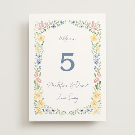 Table Numbers