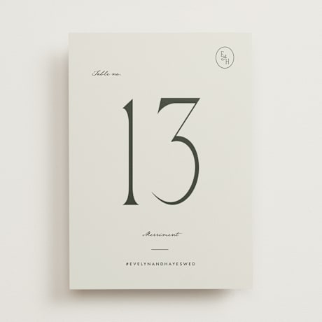Table Numbers