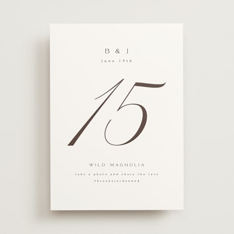 Table Numbers