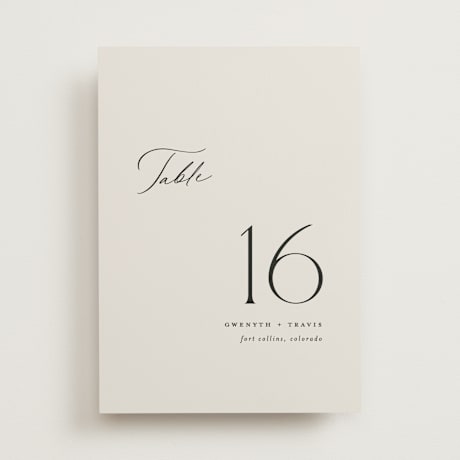Table Numbers