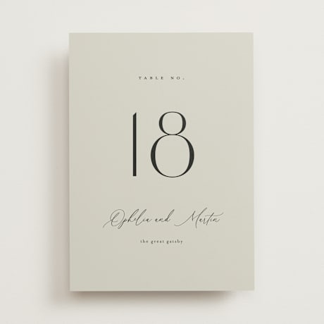 Table Numbers