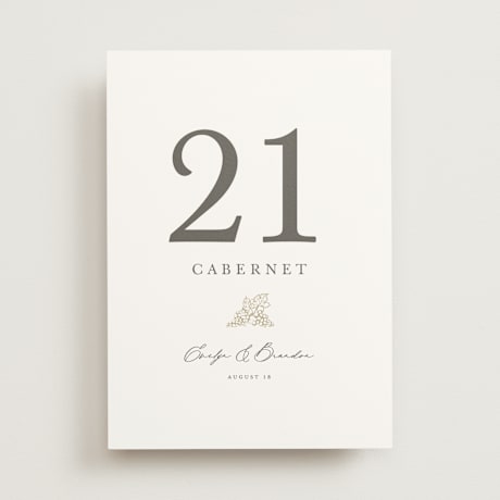 Table Numbers