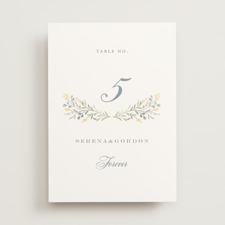 Table Numbers